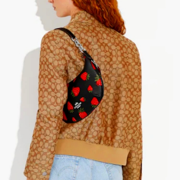 (Brand New) Payton Hobo With Wild Strawberry Print - Picture 3 of 10